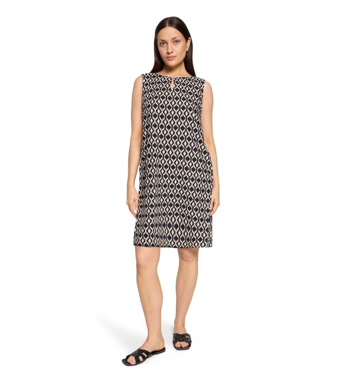 Betty Barclay Kleid Kurz ohne Arm 9875 Black /beige