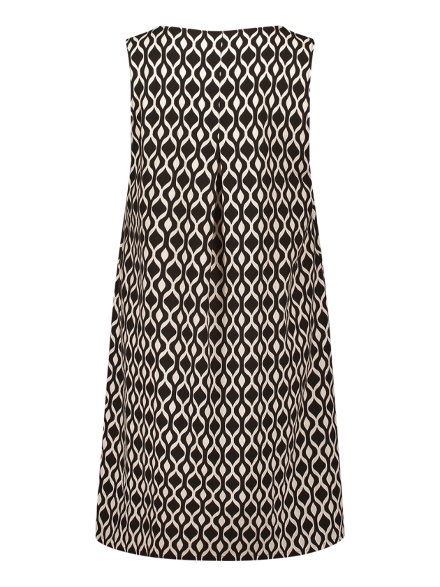 Betty Barclay Kleid Kurz ohne Arm 9875 Black /beige