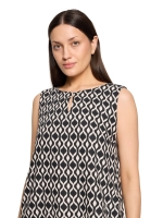 Betty Barclay Kleid Kurz ohne Arm 9875 Black /beige