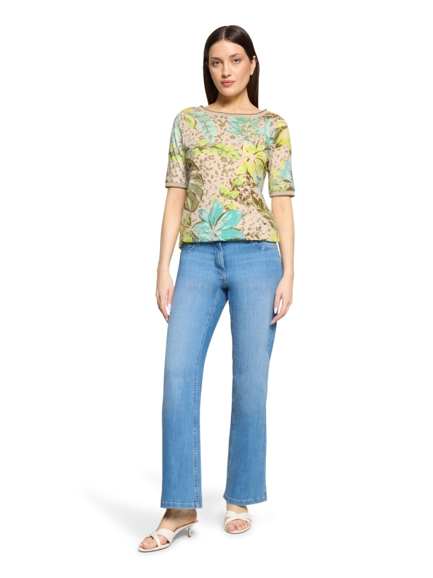 Betty Barclay Shirt Kurz 1/2 Arm 7823 Beige/yellow