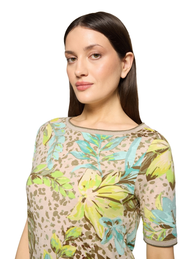 Betty Barclay Shirt Kurz 1/2 Arm 7823 Beige/yellow
