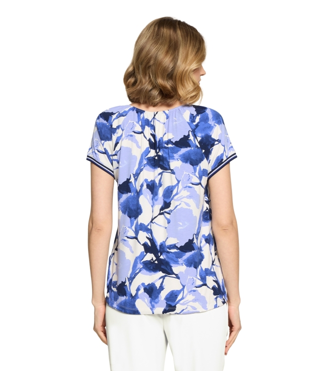 Betty Barclay Shirt Kurz 1/2 Arm 1881 Cream/blue