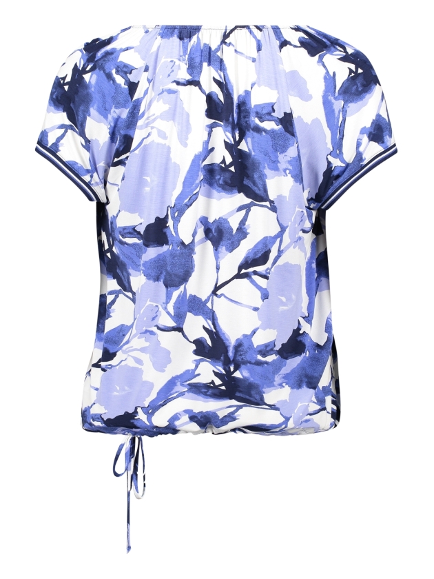 Betty Barclay Shirt Kurz 1/2 Arm 1881 Cream/blue