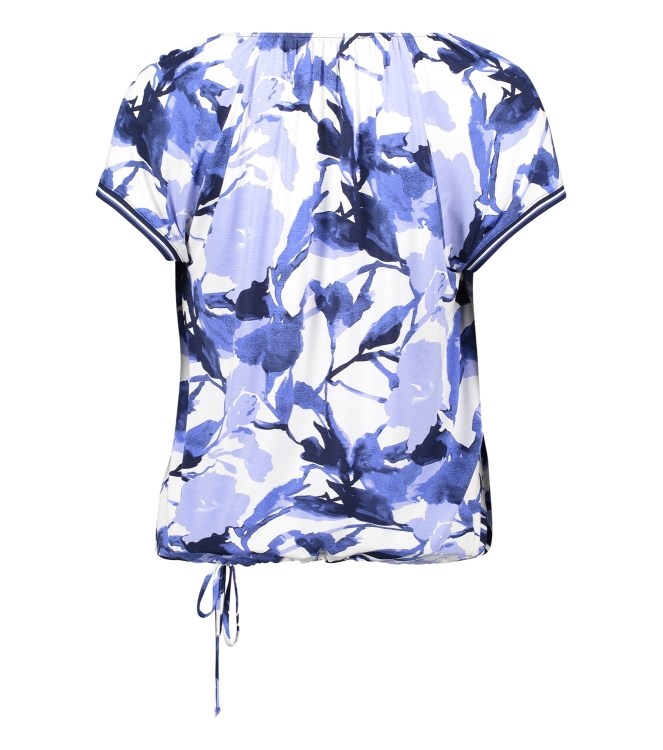 Betty Barclay Shirt Kurz 1/2 Arm 1881 Cream/blue