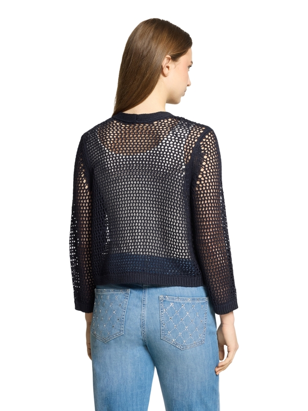 Betty Barclay Strickjacke Kurz 3/4 Arm 8345 Dark sky