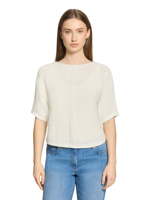 Betty Barclay Strickpullover Kurz 1/2 Arm 10140 Offwhite