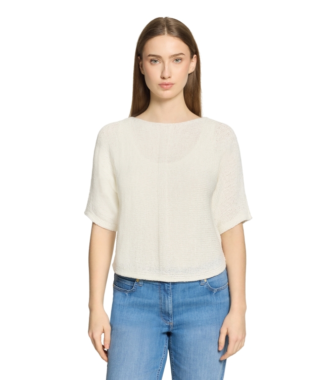 Betty Barclay Strickpullover Kurz 1/2 Arm 10140 Offwhite