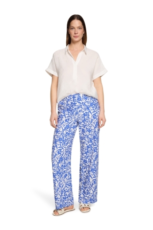 Betty Barclay Hose Casual 1/1 LAEnge 1881 Cream/blue