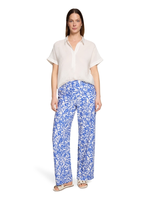 Betty Barclay Hose Casual 1/1 LAEnge 1881 Cream/blue