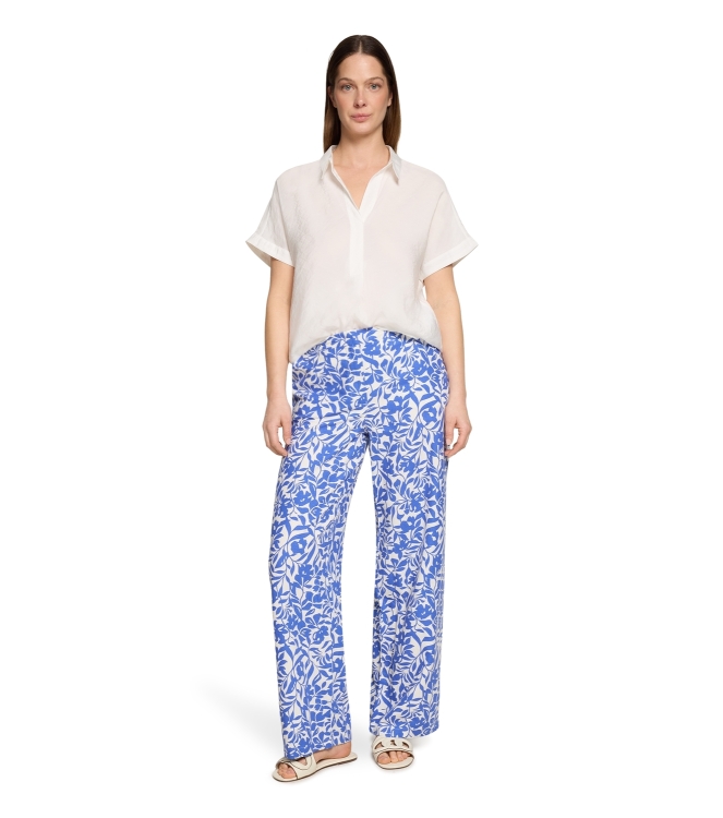 Betty Barclay Hose Casual 1/1 LAEnge 1881 Cream/blue