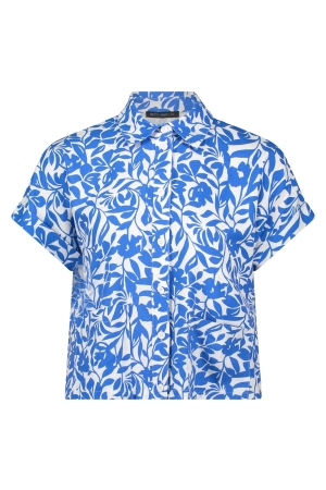 Betty Barclay Bluse Kurz 1/2 Arm 1881 Cream/blue