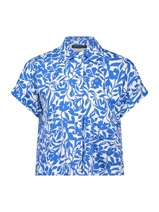 Betty Barclay Bluse Kurz 1/2 Arm 1881 Cream/blue