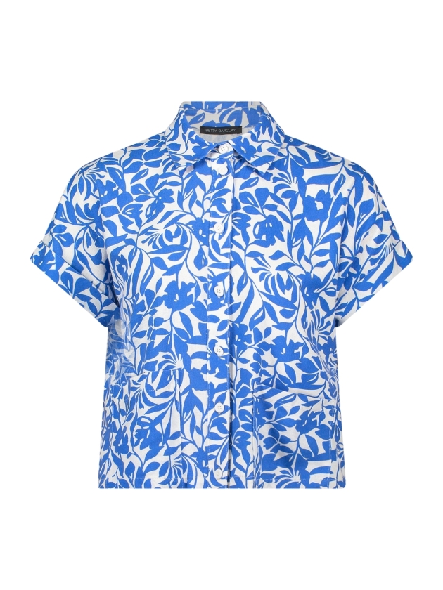 Betty Barclay Bluse Kurz 1/2 Arm 1881 Cream/blue