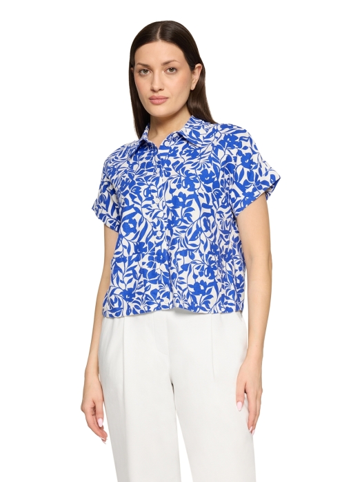 Betty Barclay Bluse Kurz 1/2 Arm 1881 Cream/blue