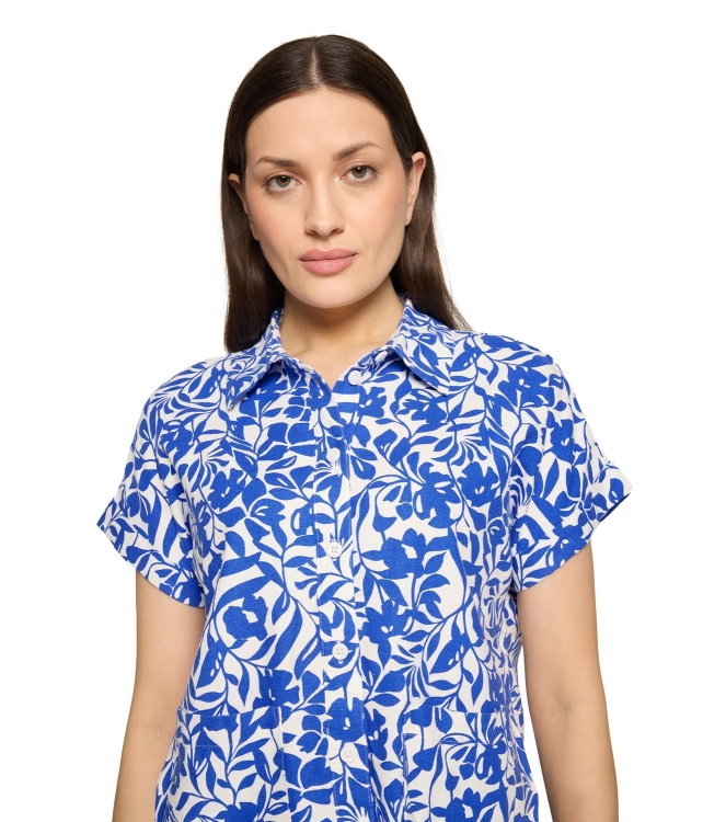 Betty Barclay Bluse Kurz 1/2 Arm 1881 Cream/blue