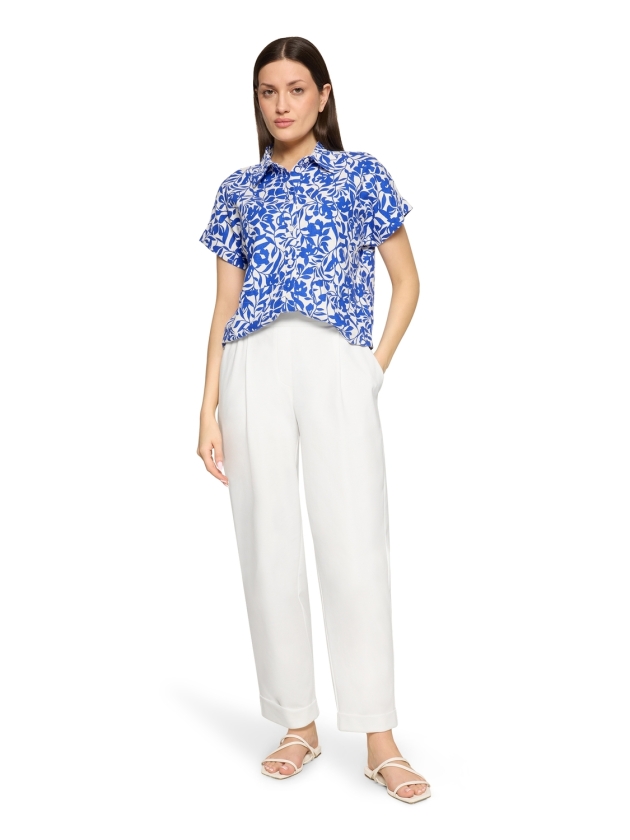 Betty Barclay Bluse Kurz 1/2 Arm 1881 Cream/blue
