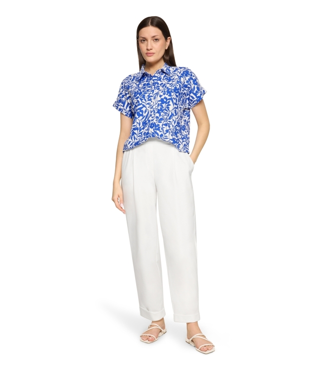 Betty Barclay Bluse Kurz 1/2 Arm 1881 Cream/blue