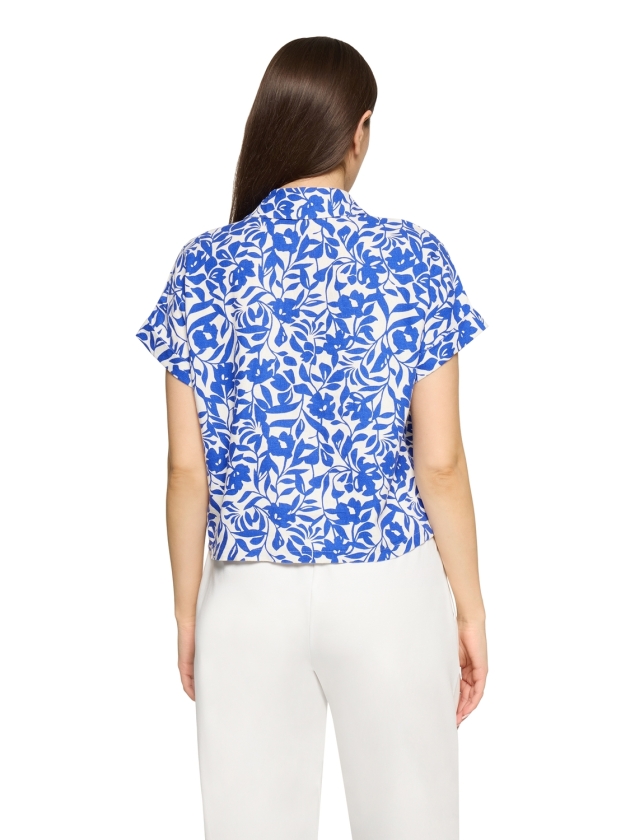 Betty Barclay Bluse Kurz 1/2 Arm 1881 Cream/blue