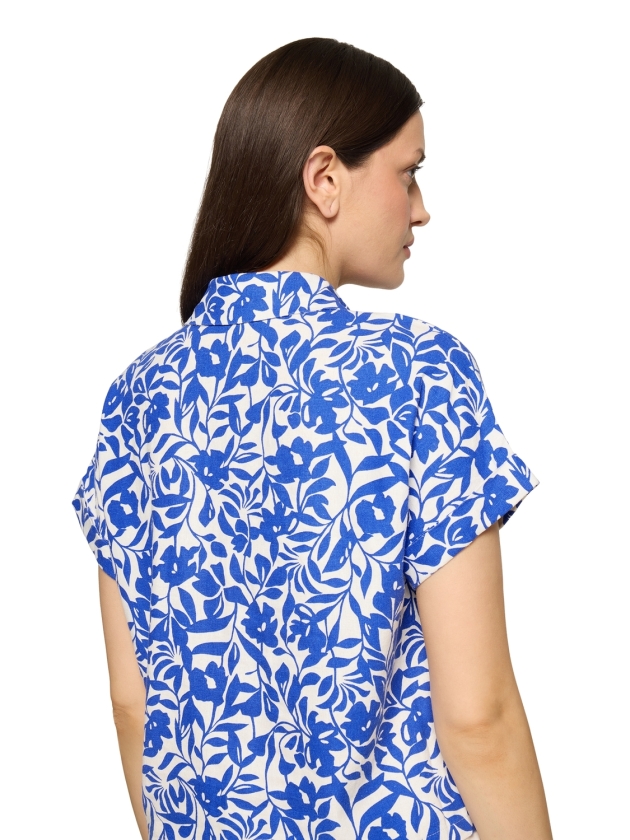 Betty Barclay Bluse Kurz 1/2 Arm 1881 Cream/blue