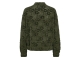 Freequent Velvet lace jacket Kombu green