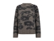 Freequent Jaquard pullover Morel mel w.med.grey melange