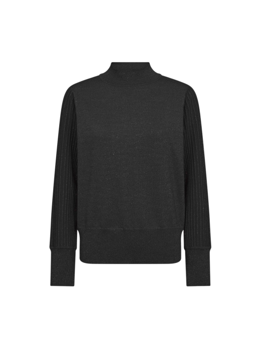 Freequent Metallic knit 9225 Black w.silver