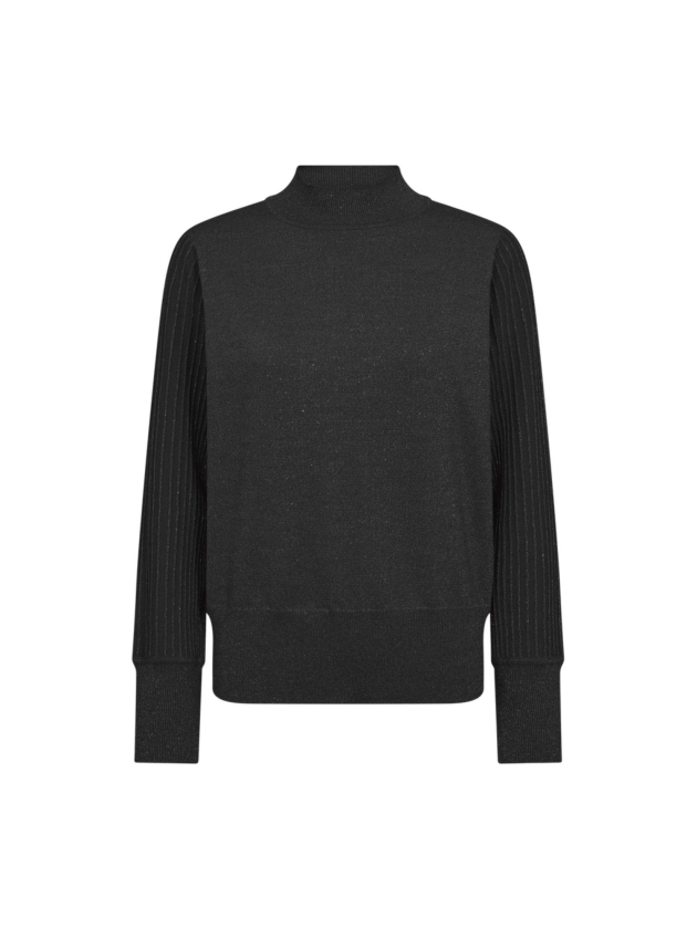Freequent Metallic knit 9225 Black w.silver