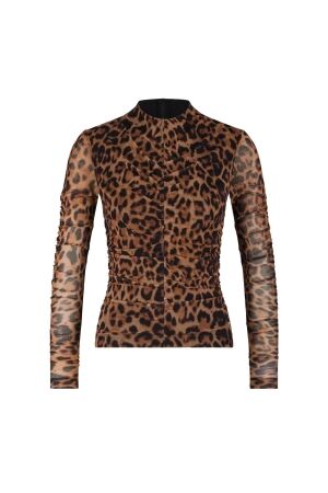 Nikkie Luck Leopard Top 5505 Toffee