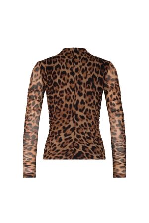 Nikkie Luck Leopard Top 5505 Toffee