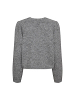 Freequent Plain knit deco ribbon Medium grey mel