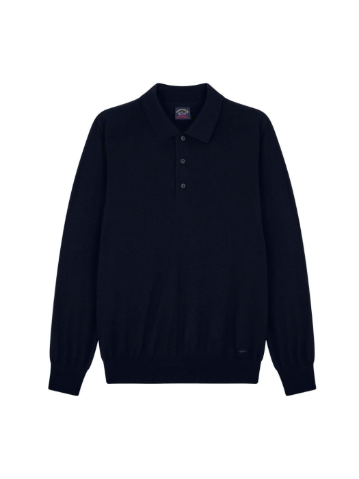 Paul and Shark Superfine merino wool polo 050 Navy