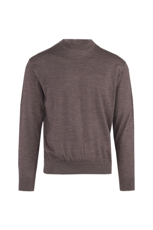 Paul and Shark Superfine merino wool crewneck 812 Dark brown