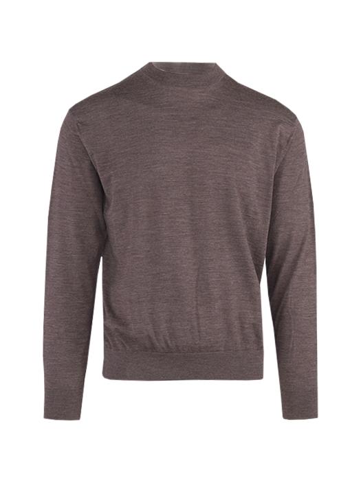 Paul and Shark Superfine merino wool crewneck 812 Dark brown