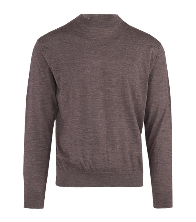Paul and Shark Superfine merino wool crewneck 812 Dark brown