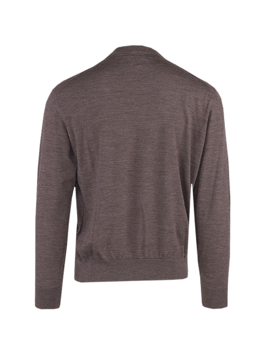 Paul and Shark Superfine merino wool crewneck 812 Dark brown