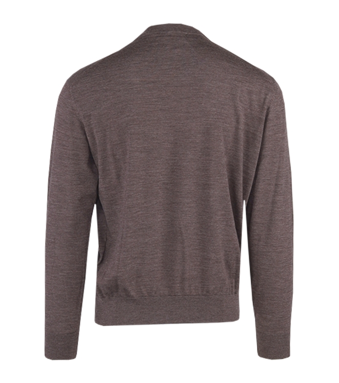 Paul and Shark Superfine merino wool crewneck 812 Dark brown