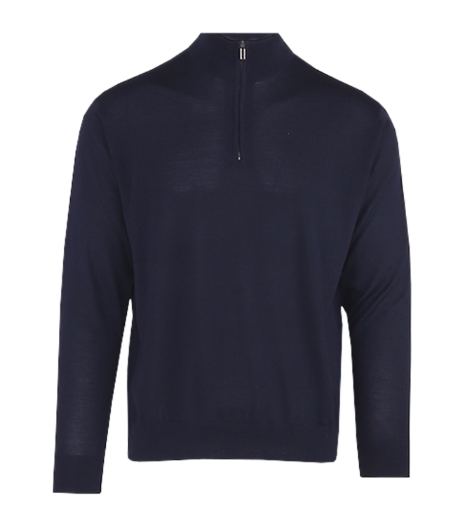 Paul and Shark Superfine merino wool  half zip 050 Navy
