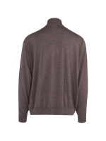 Paul and Shark Superfine merino wool  half zip 812 Dark brown