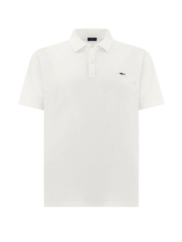 Paul and Shark Double cotton pique polo 010 White