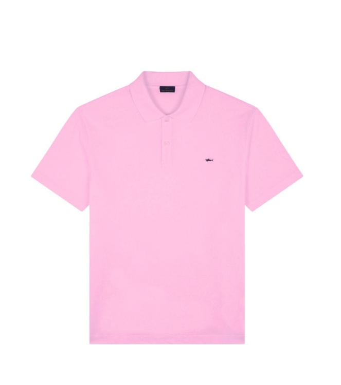 Paul and Shark Double cotton pique polo 113 Roze