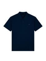 Paul and Shark Double cotton pique polo 013 Dark blue