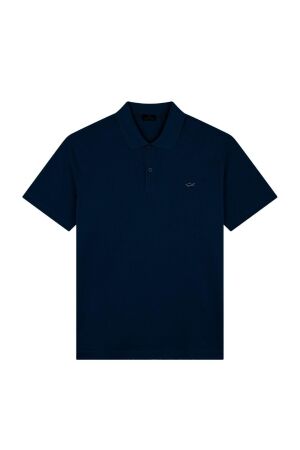 Paul and Shark Double cotton pique polo 013 Dark blue