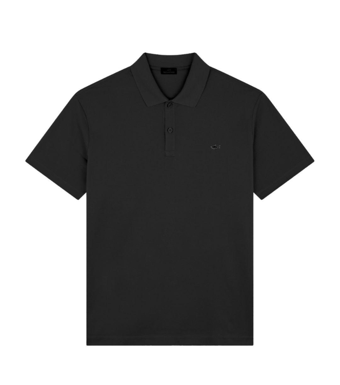 Paul and Shark Double cotton pique polo 331 Dark brown