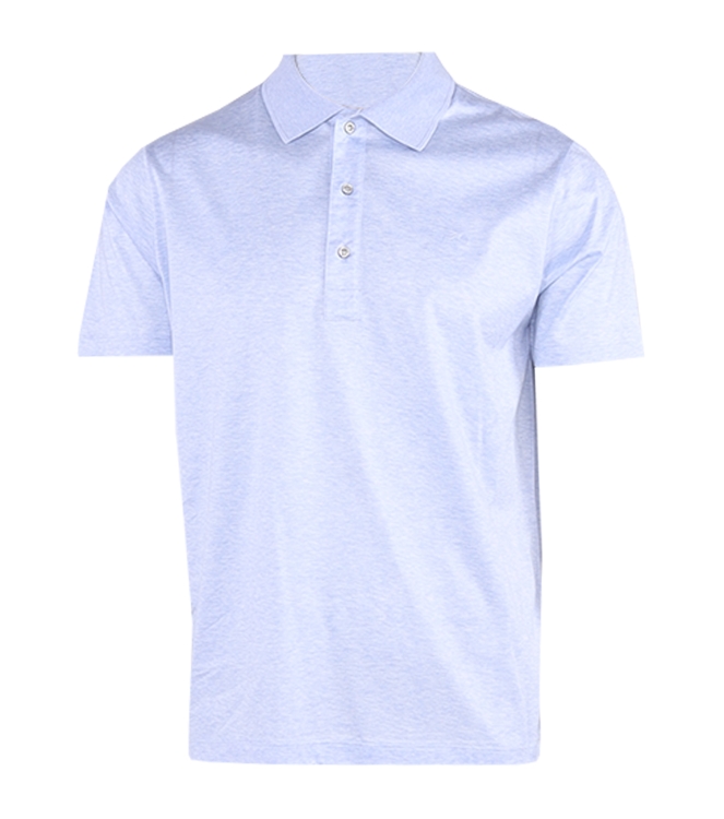 Paul and Shark Silver coll double mercerised polo 223 Light blue