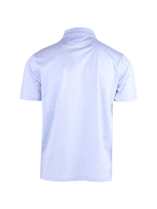 Paul and Shark Silver coll double mercerised polo 223 Light blue