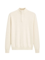 Paul and Shark Summer wool half zip 965 Off white