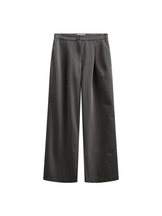 Freequent Pinstripe rhinestones 7427 Dark grey mel . star offwhite
