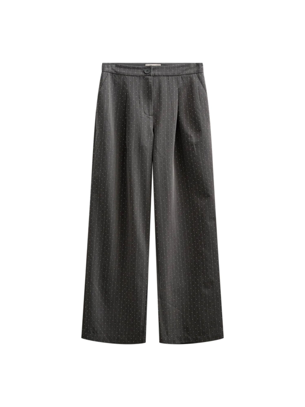 Freequent Pinstripe rhinestones 7427 Dark grey mel . star offwhite