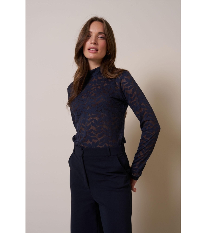 Studio Anneloes Reagan lace top 6900 dark blue