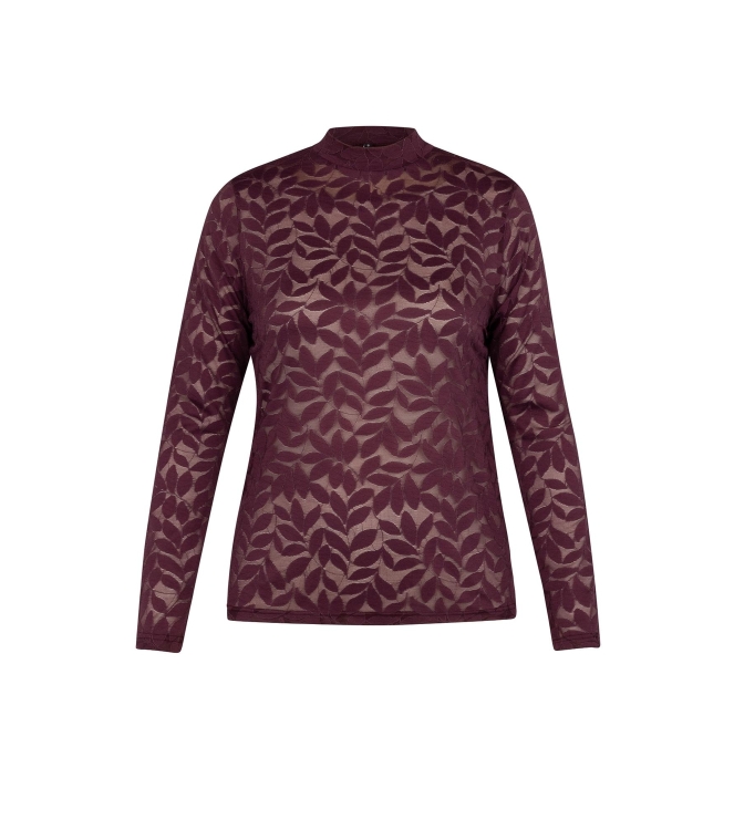 Studio Anneloes Reagan lace top 3800 blackberry